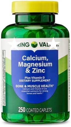Calcium Magnesium Zinc with Vitamin D3 250 Caplets W571475