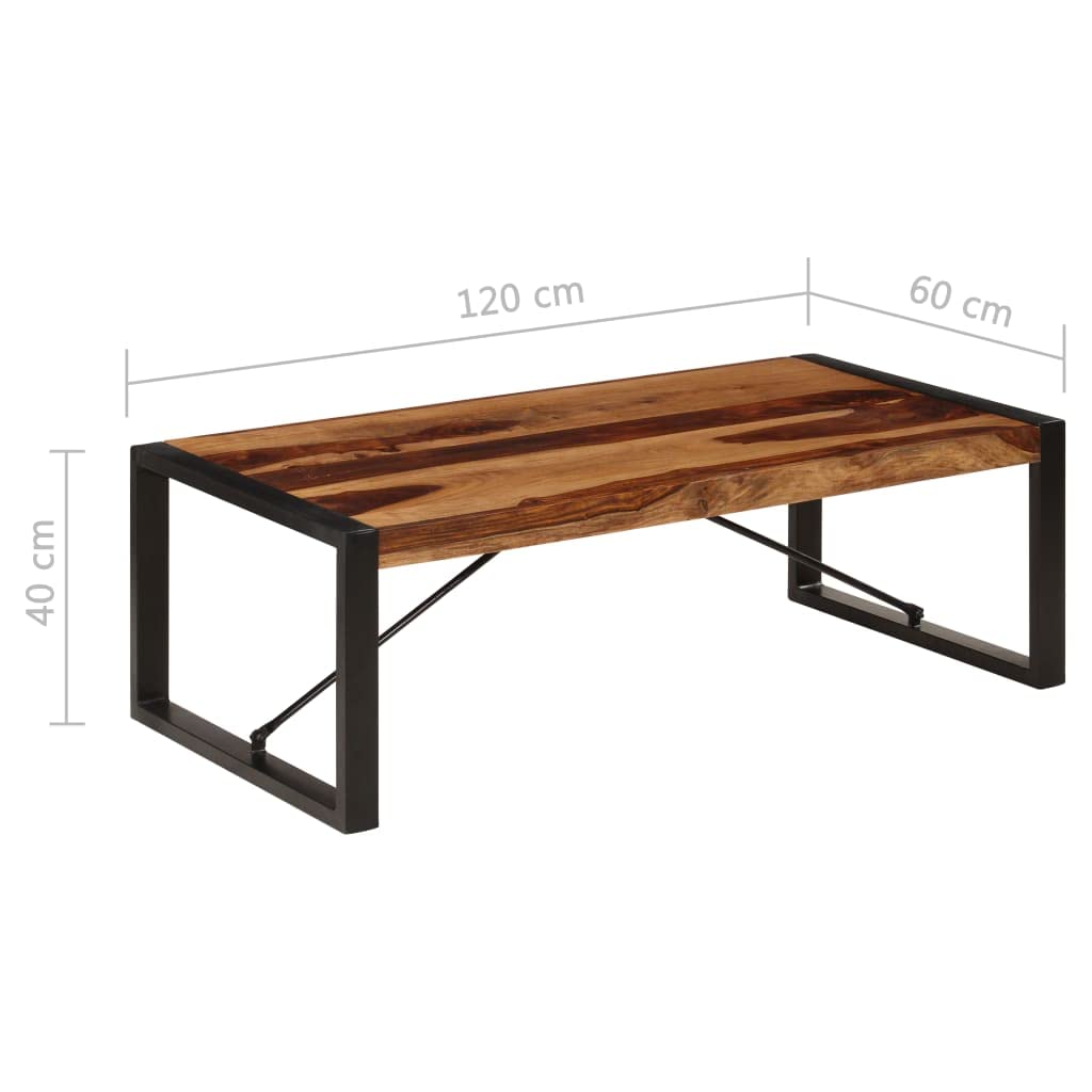 47.2"x23.6"x15.7" Solid Sheesham Wood Coffee Table L68629