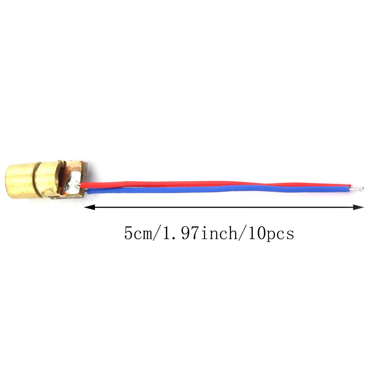 10-Pack 3.3V 650nm Mini Red Laser Dot Diode Module 6mm 5mW J662