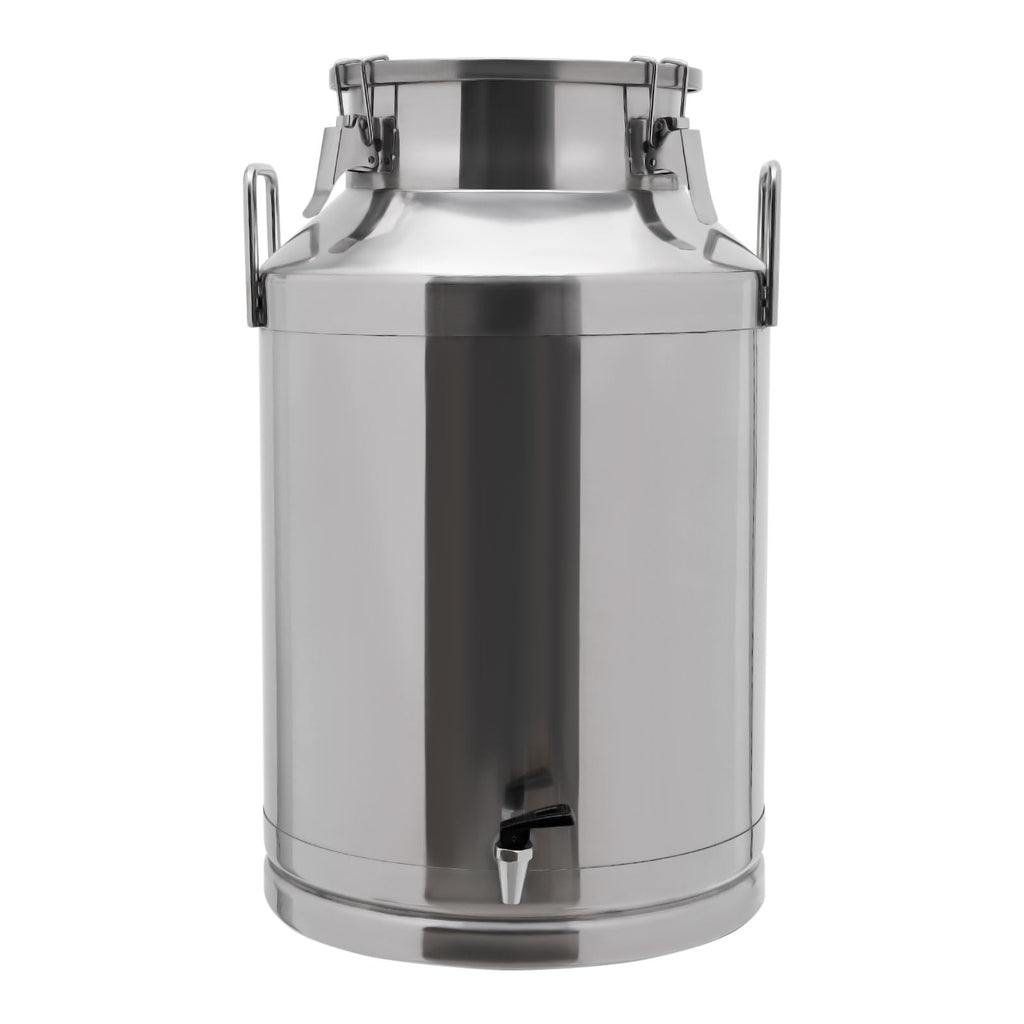 30L Stainless Steel Milk Can with Handle Sealed Lid and Faucet R54270