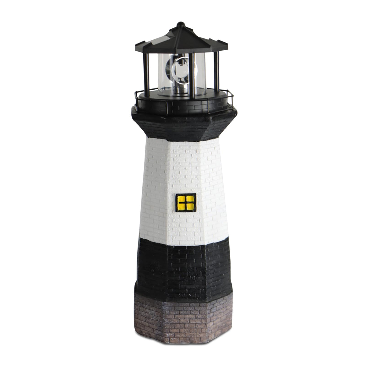 Solar Powered Lighthouse Garden Light with Rotating Beacon N44942