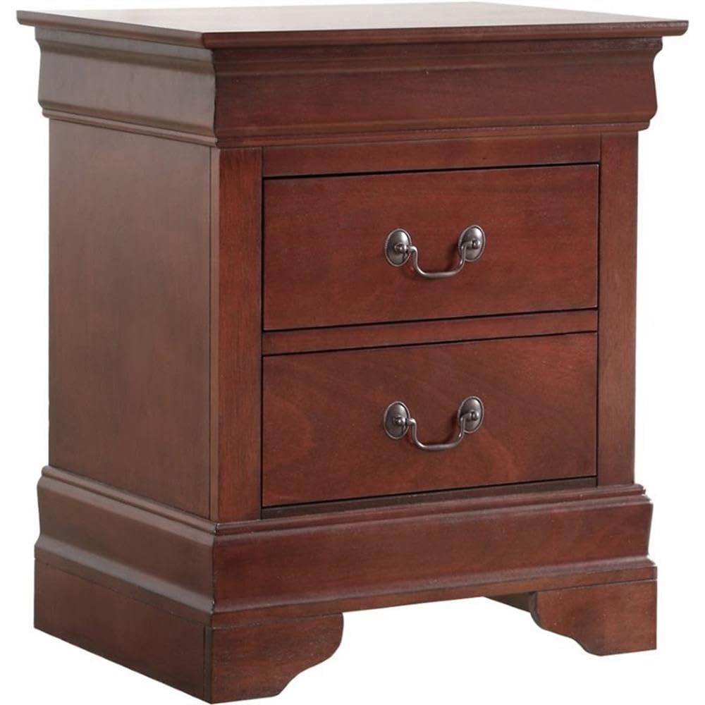 Cherry 2 Drawer Nightstand T201691