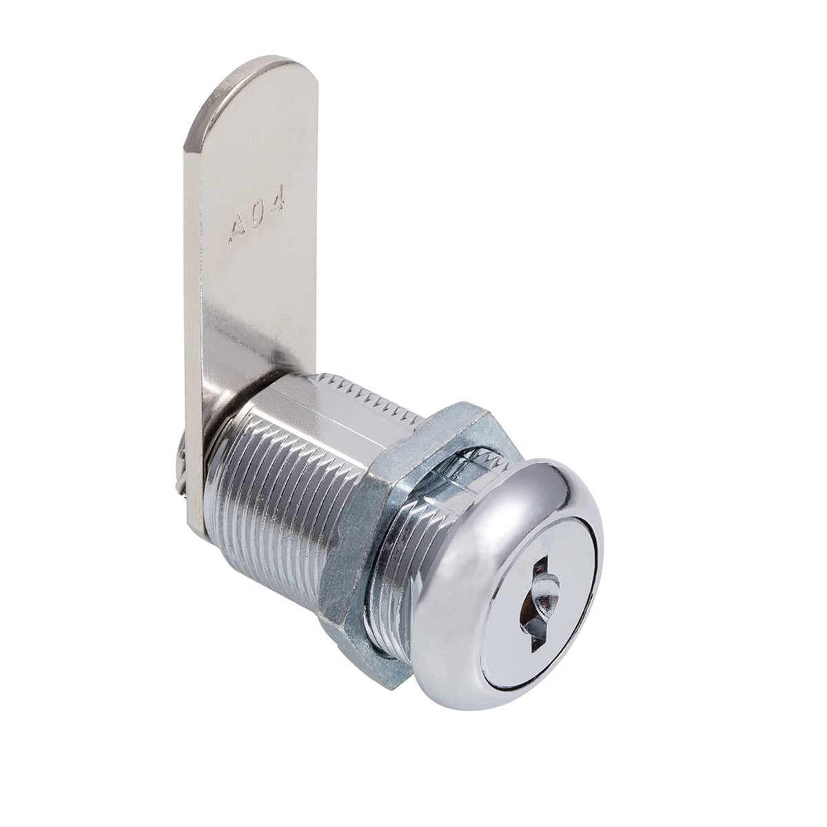 Keyed Alike 1” Cylinder Cam Locks Chrome Finish with 3 Cams and 2 Keys I374220