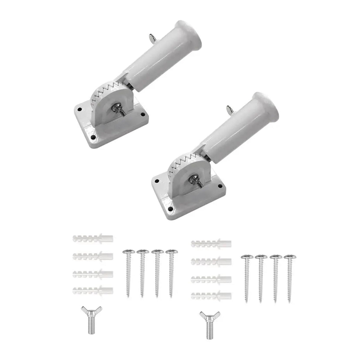 2 PCS Aluminum Adjustable Flag Pole R83360