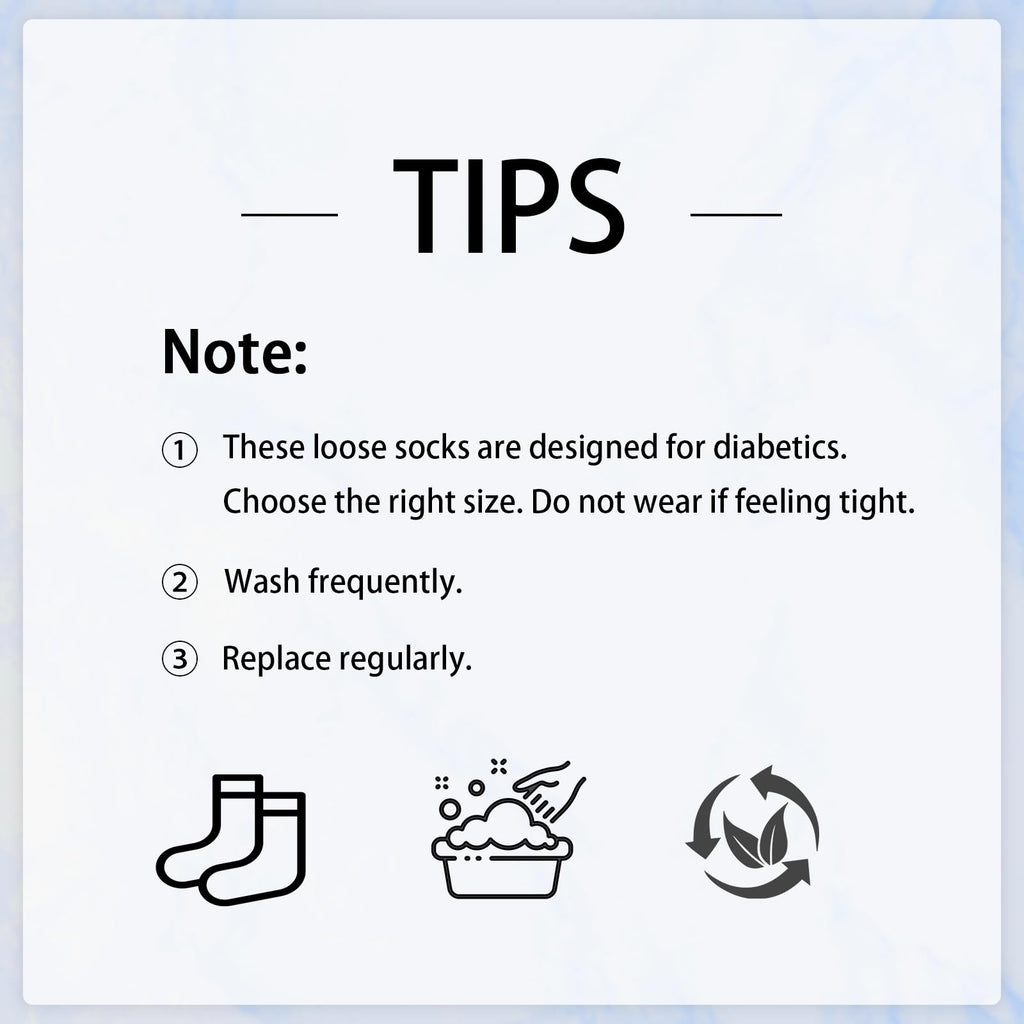 Bamboo Viscose Diabetic Socks, Black, Size 10-13, 5 Pairs H23676