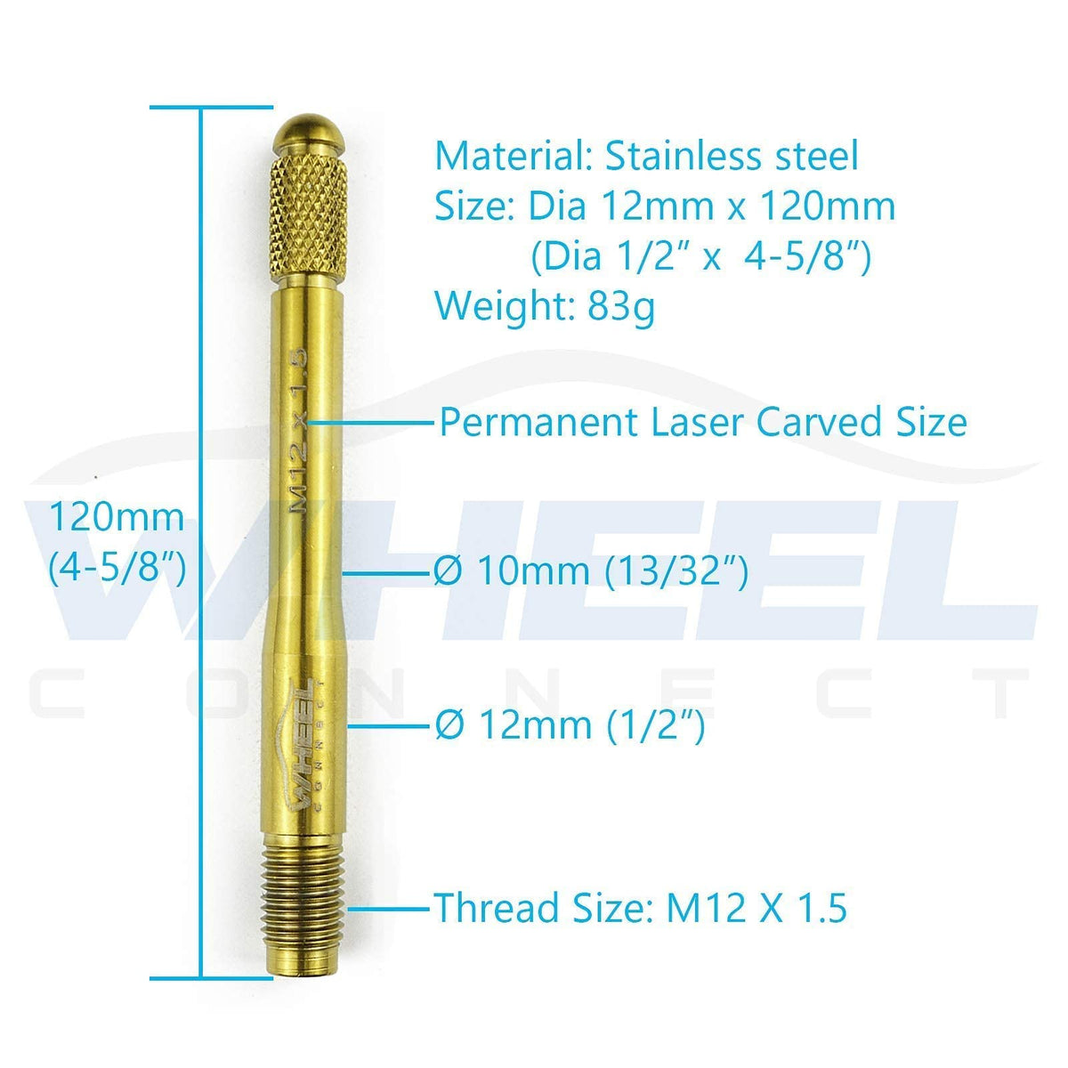 Stainless Steel Wheel Alignment Pin Set of 4 T1564