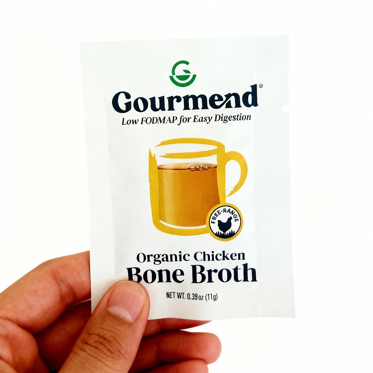Organic Freeze Dried Chicken Bone Broth Powder 8 Single Serve Packets L88159