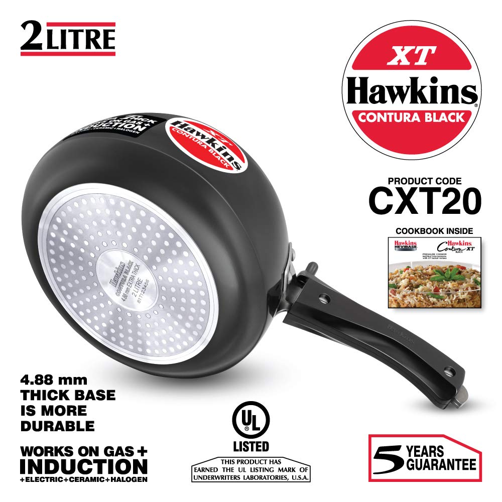 Black 2 Liter Pressure Cooker Z43798