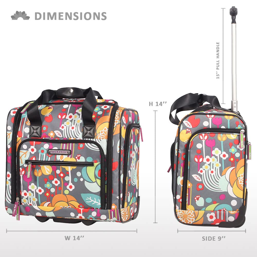 15 Inch Carry On Rolling Wheels Suitcase K272957