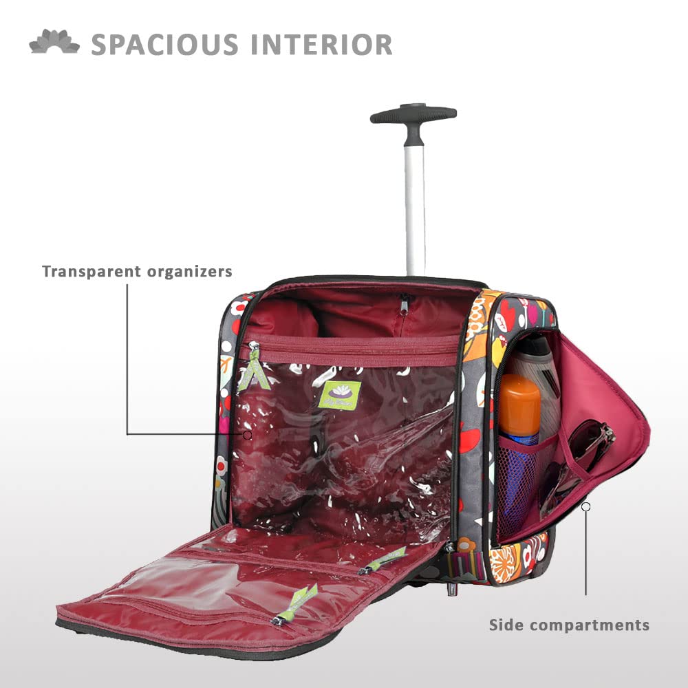 15 Inch Carry On Rolling Wheels Suitcase K272957