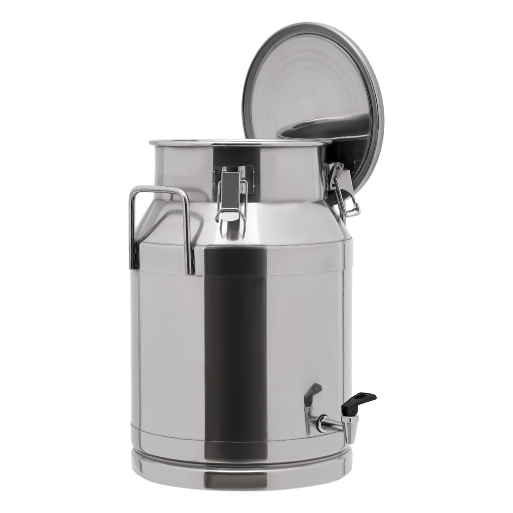 30L Stainless Steel Milk Can with Handle Sealed Lid and Faucet R54270