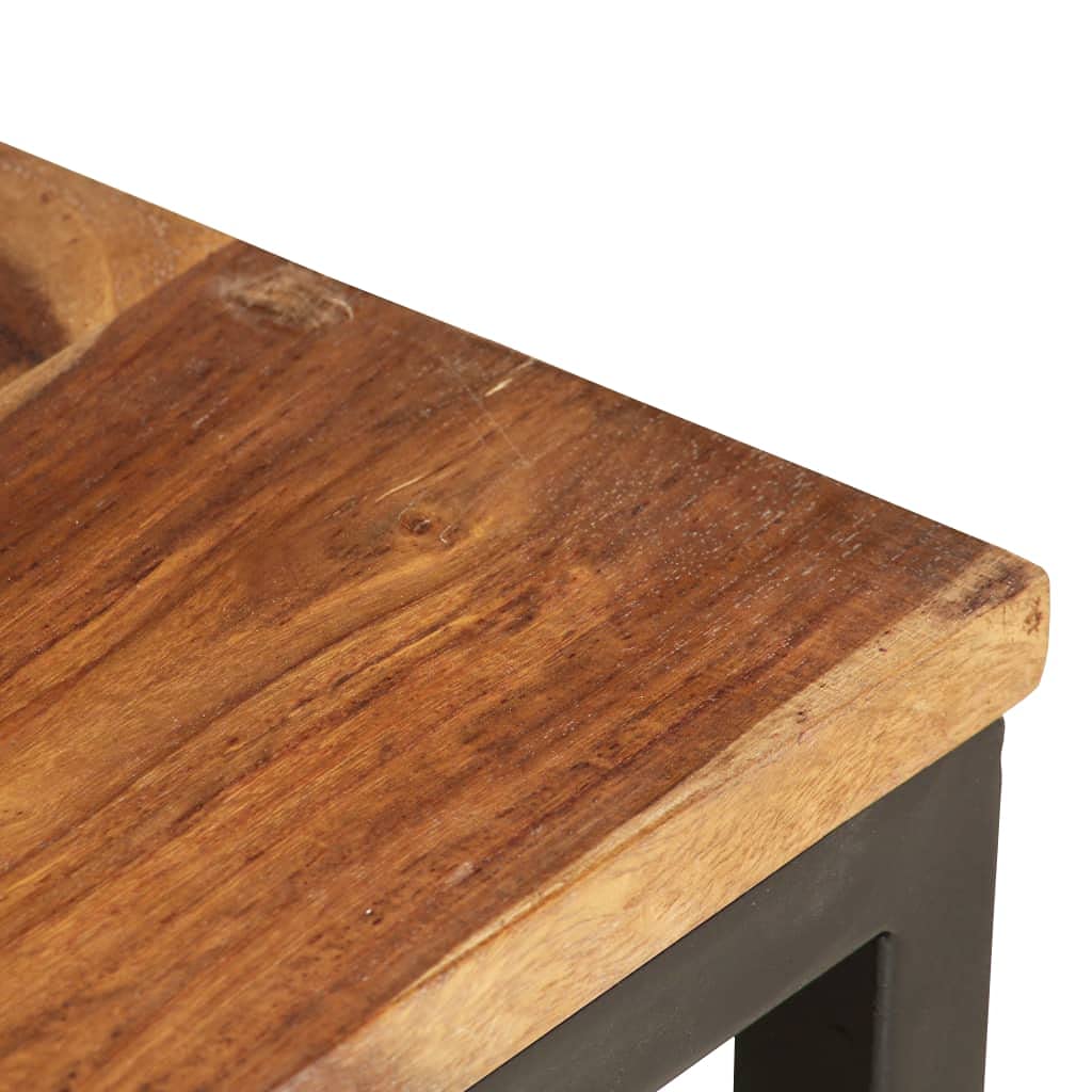 2 pcs Solid Sheesham Wood Nesting Coffee Table X333