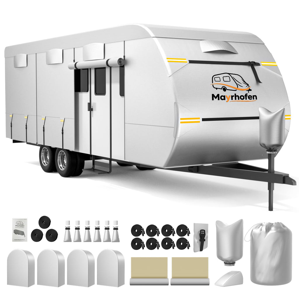 600D Oxford Fabric 30-33ft Travel Trailer Cover C8698
