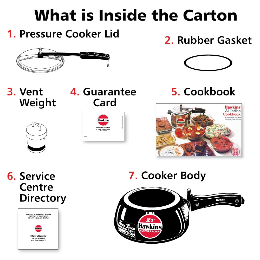 Black 2 Liter Pressure Cooker Z43798