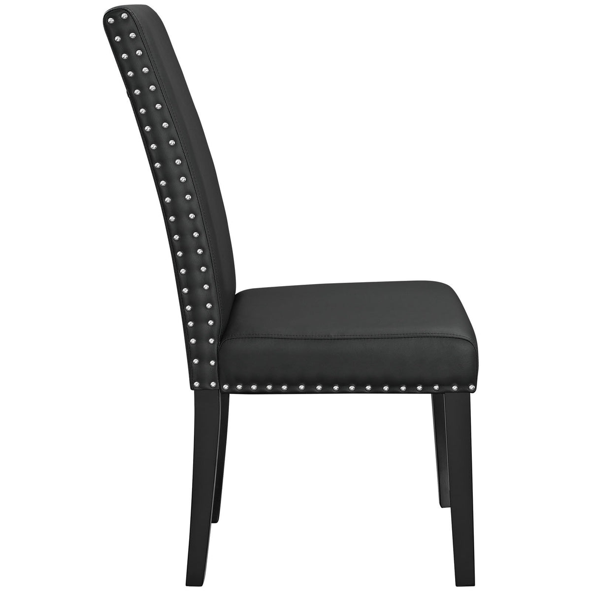 Black Faux Leather Dining Chair O2700