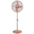 16-Inch Metal Pedestal Fan with Adjustable Height, 3 Speeds, Oscillation D401