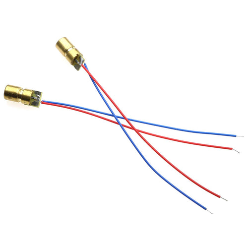 10-Pack 3.3V 650nm Mini Red Laser Dot Diode Module 6mm 5mW J662