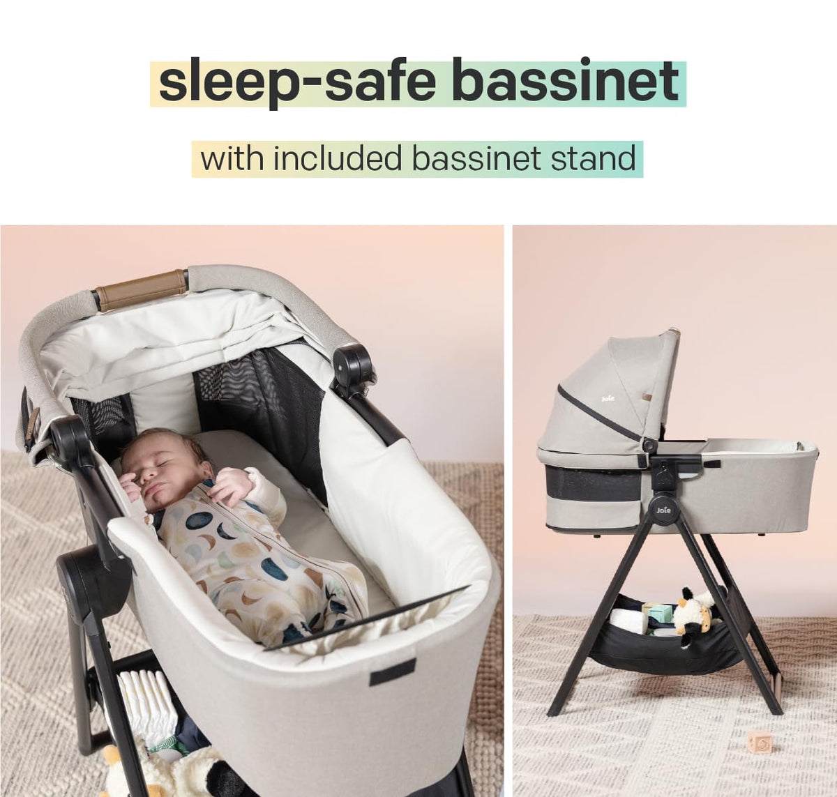 4-in-1 Convertible Stroller & 2-in-1 Carry Cot B1638