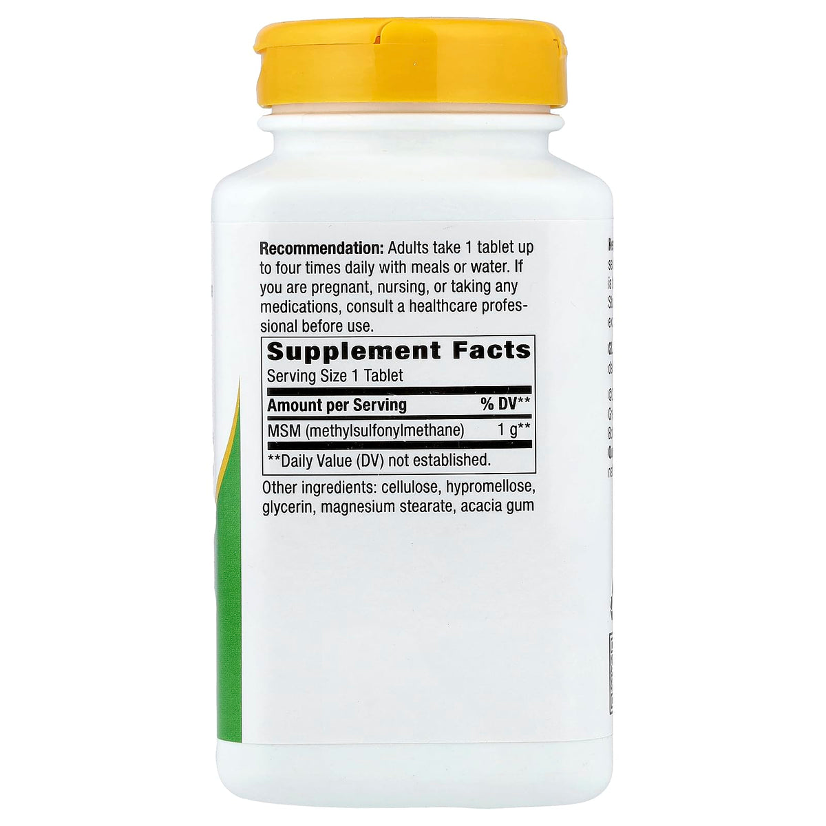 MSM 1000mg 200 Vegetarian Capsules V825973
