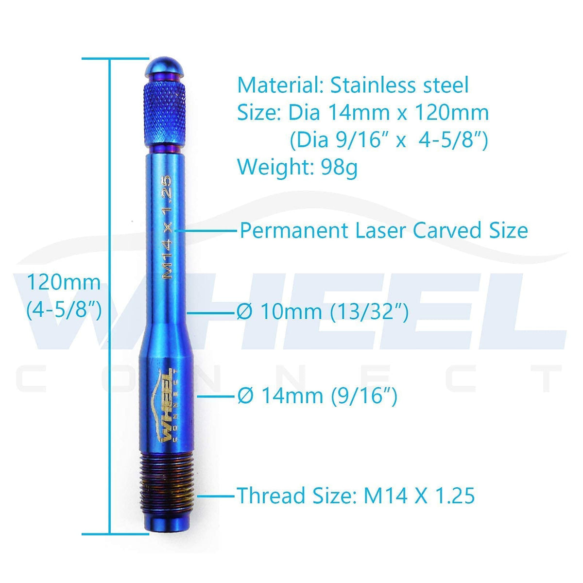Stainless Steel Wheel Alignment Pin Set of 4 T1564