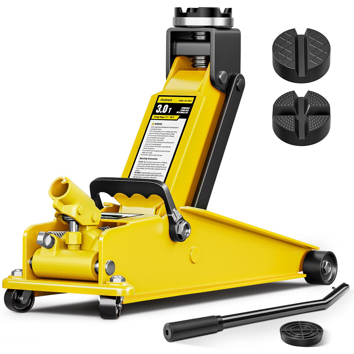 Heavy Duty 3 Ton Hydraulic Floor Jack X3490
