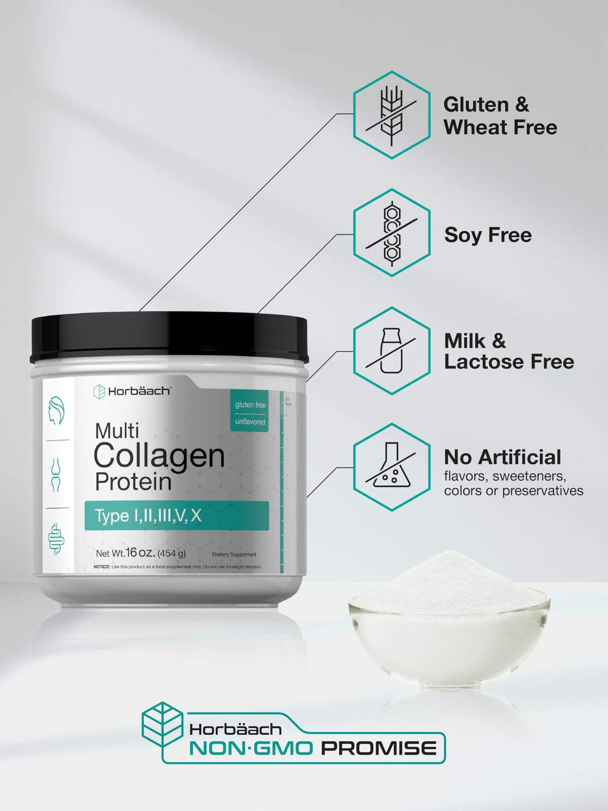 Multi Collagen Protein Powder 16 oz D777