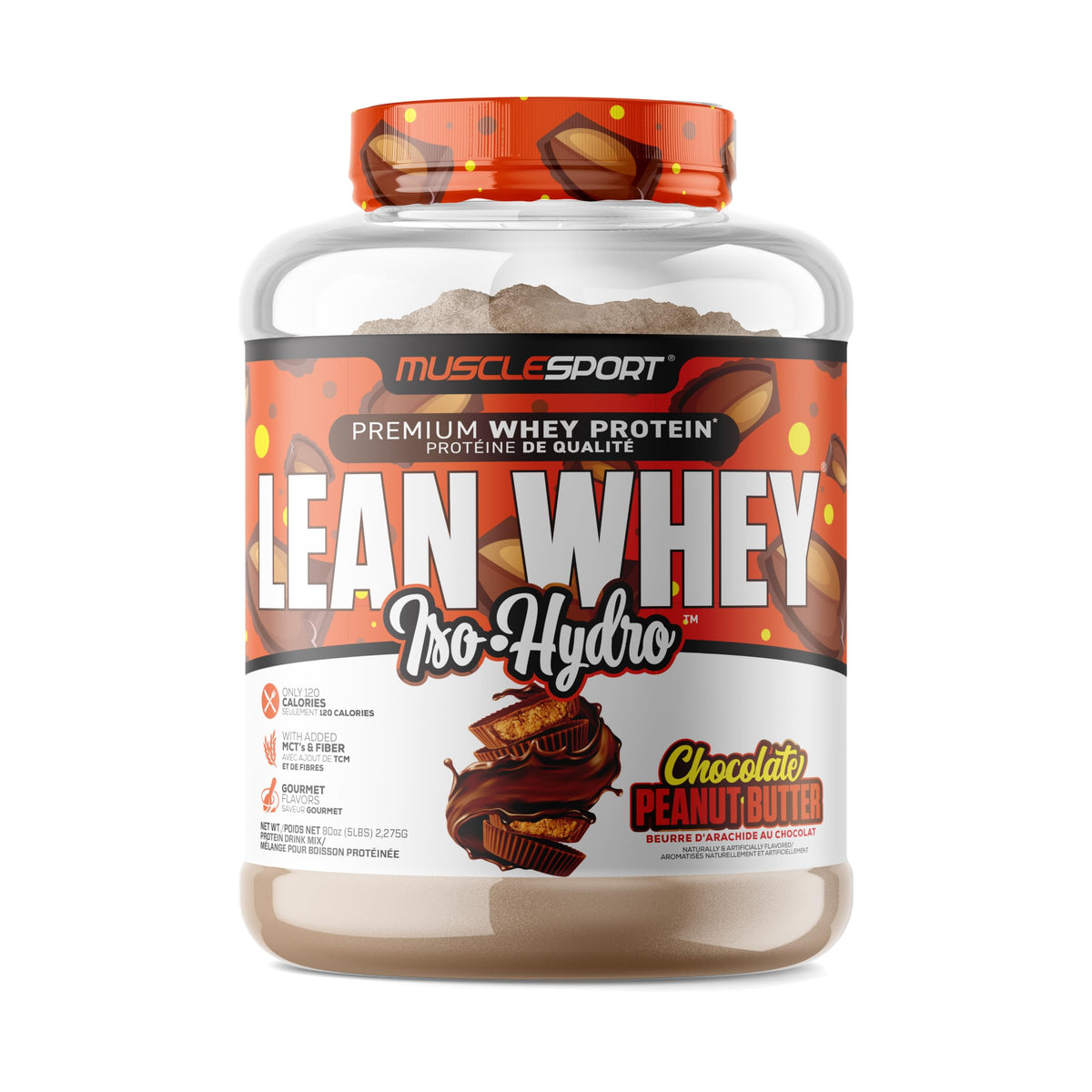 Whey Protein Isolate Powder 5lb Chocolate Peanut Butter X2487