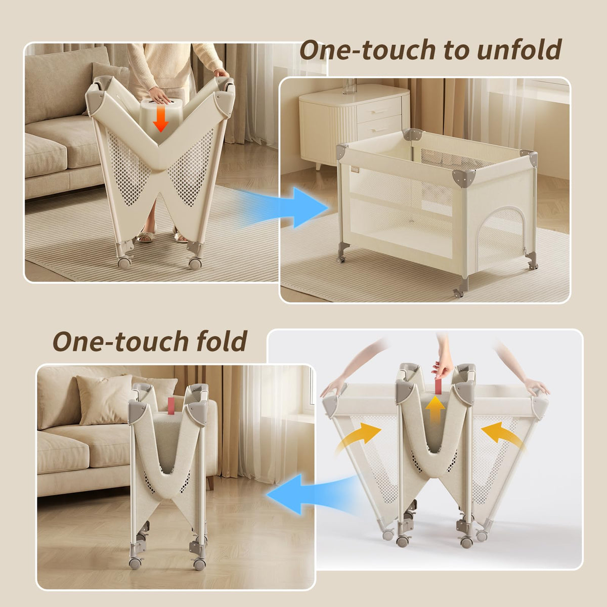 4-in-1 Pack and Play with Bassinet T817