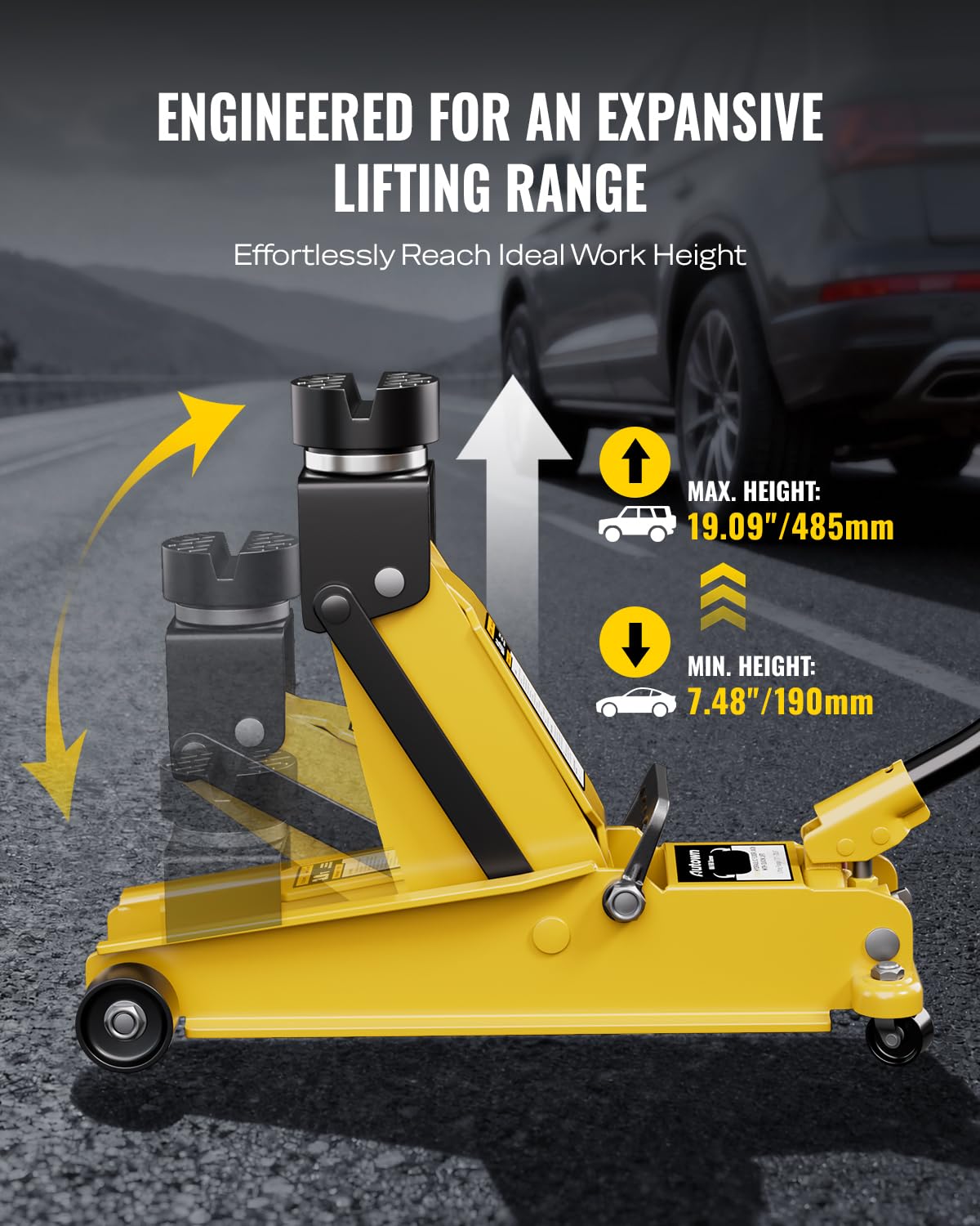 Heavy Duty 3 Ton Hydraulic Floor Jack X3490