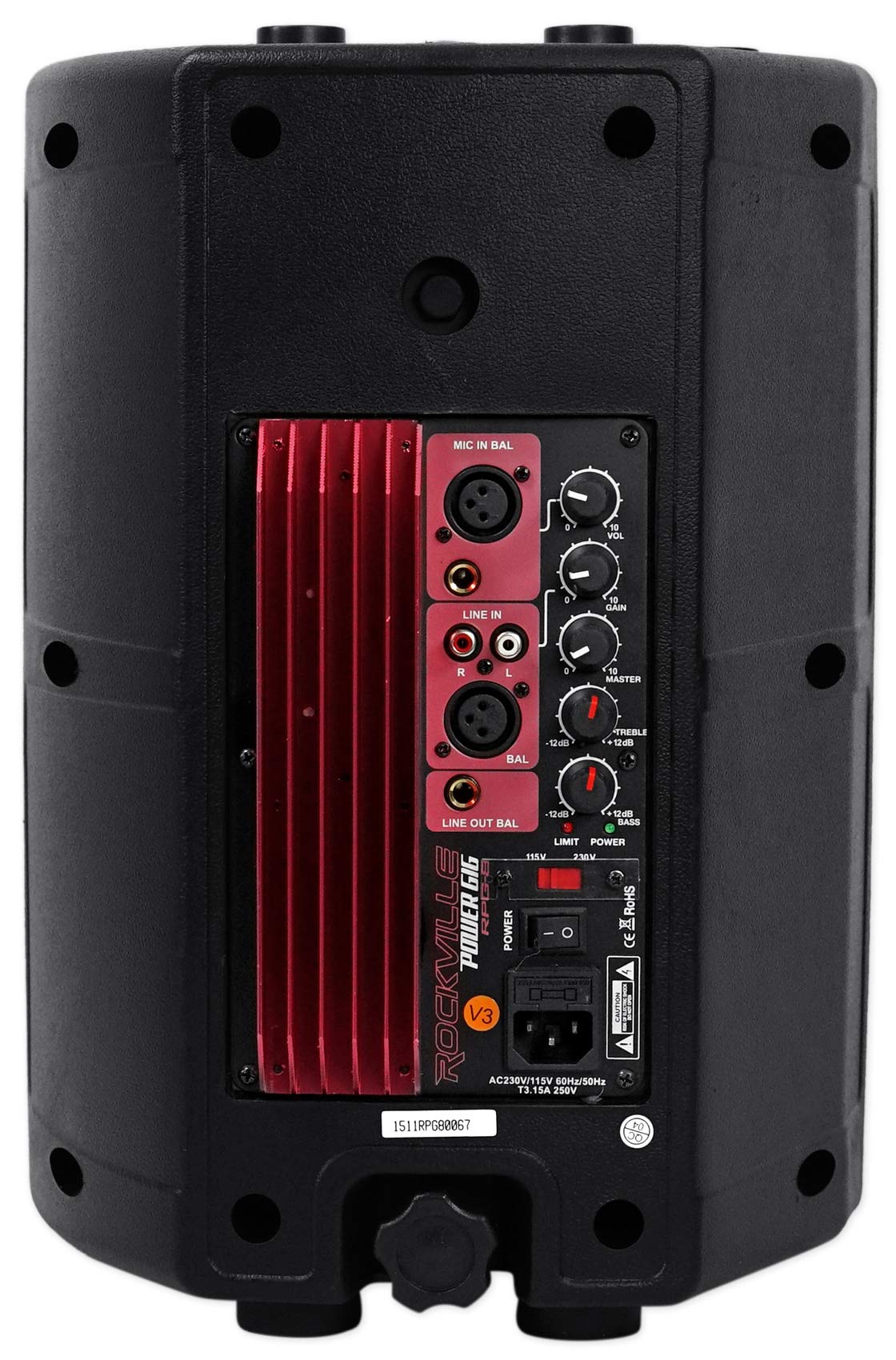 8" Powered Active DJ PA Speaker System Q312964