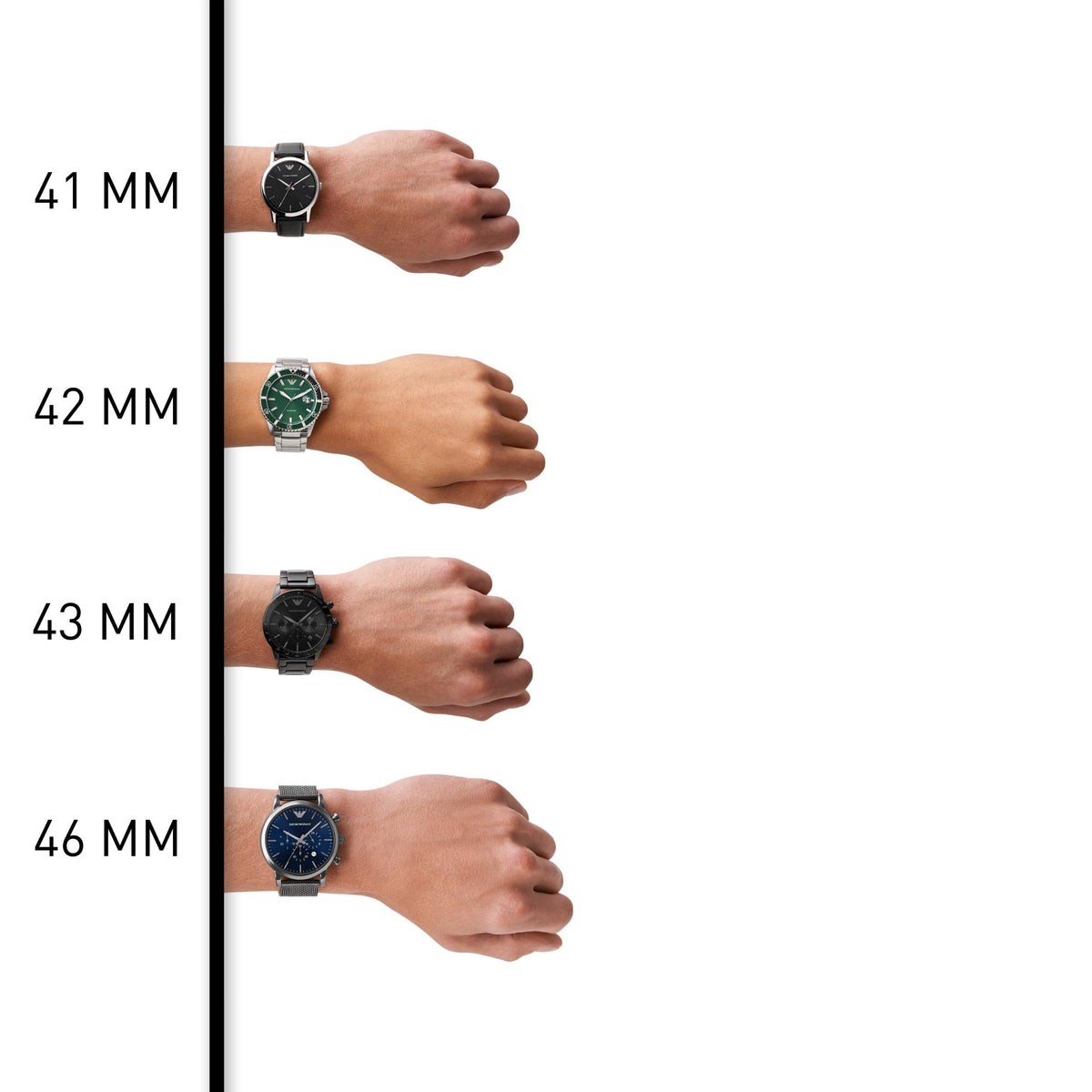 Men's Automatic Chronograph Watch with Stainless Steel or Leather Band J960