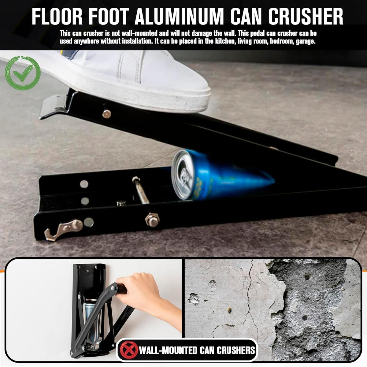 Heavy Duty Floor Can Crusher J614799