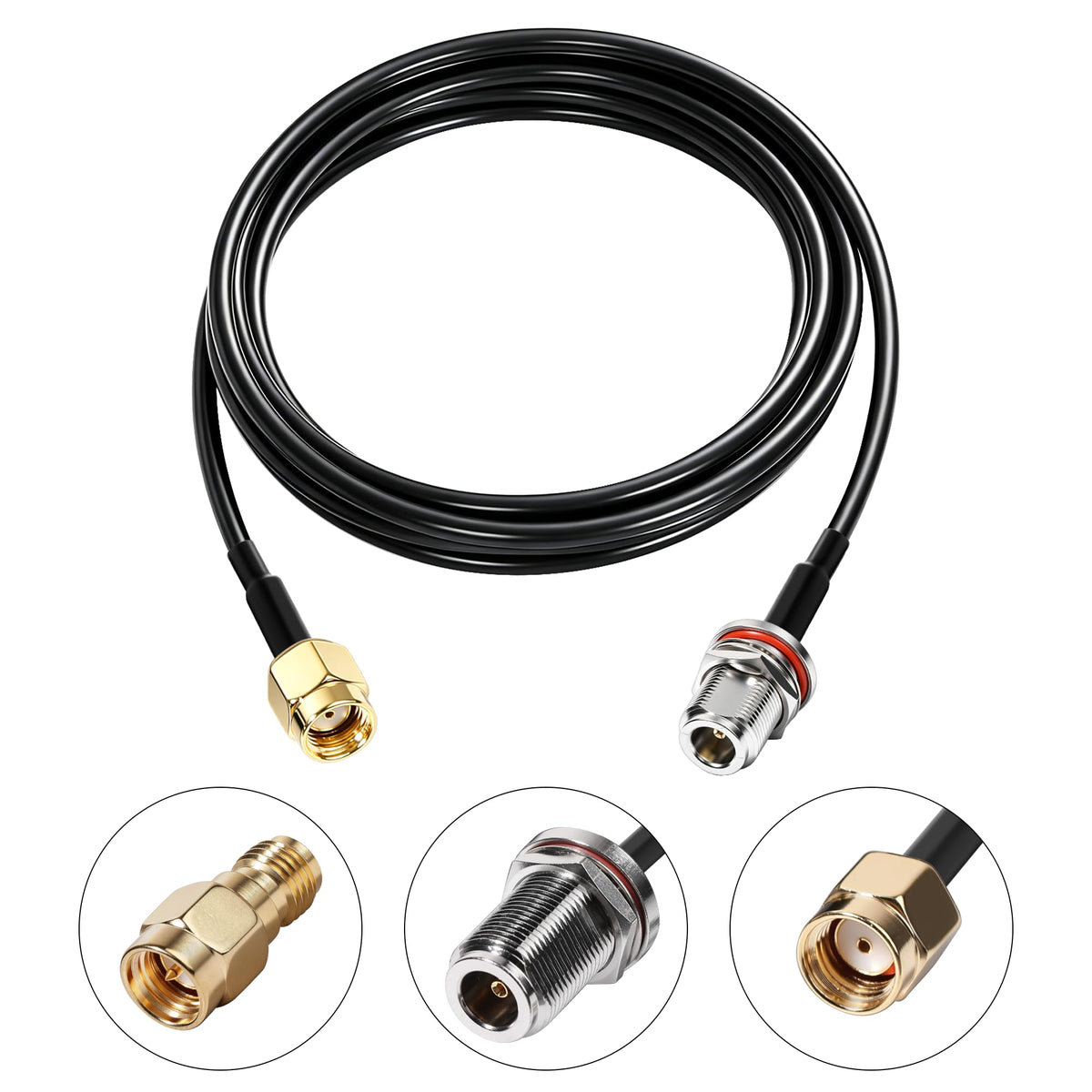 Waterproof 5.8dBi 915MHz Fiberglass Antenna with 20Ft Extension Cable H884