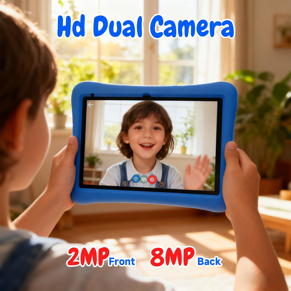 Kids Tablet 10 Inch Android 8GB RAM 32GB ROM Dual Camera 6000mAh with Case X876