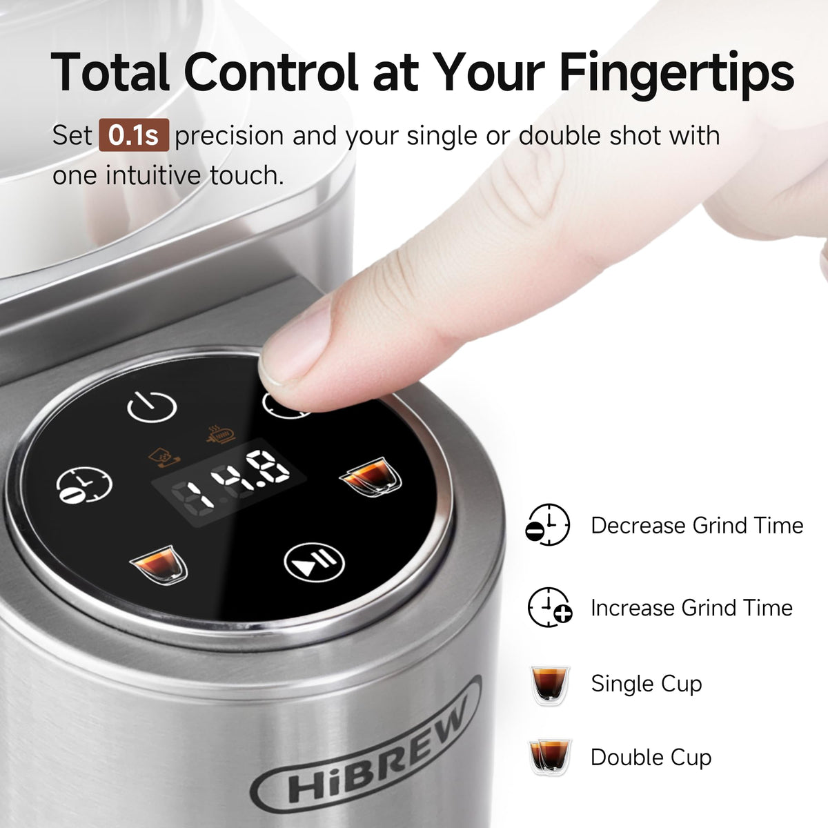 Electric Coffee Grinder with 48 Grind Settings R73728