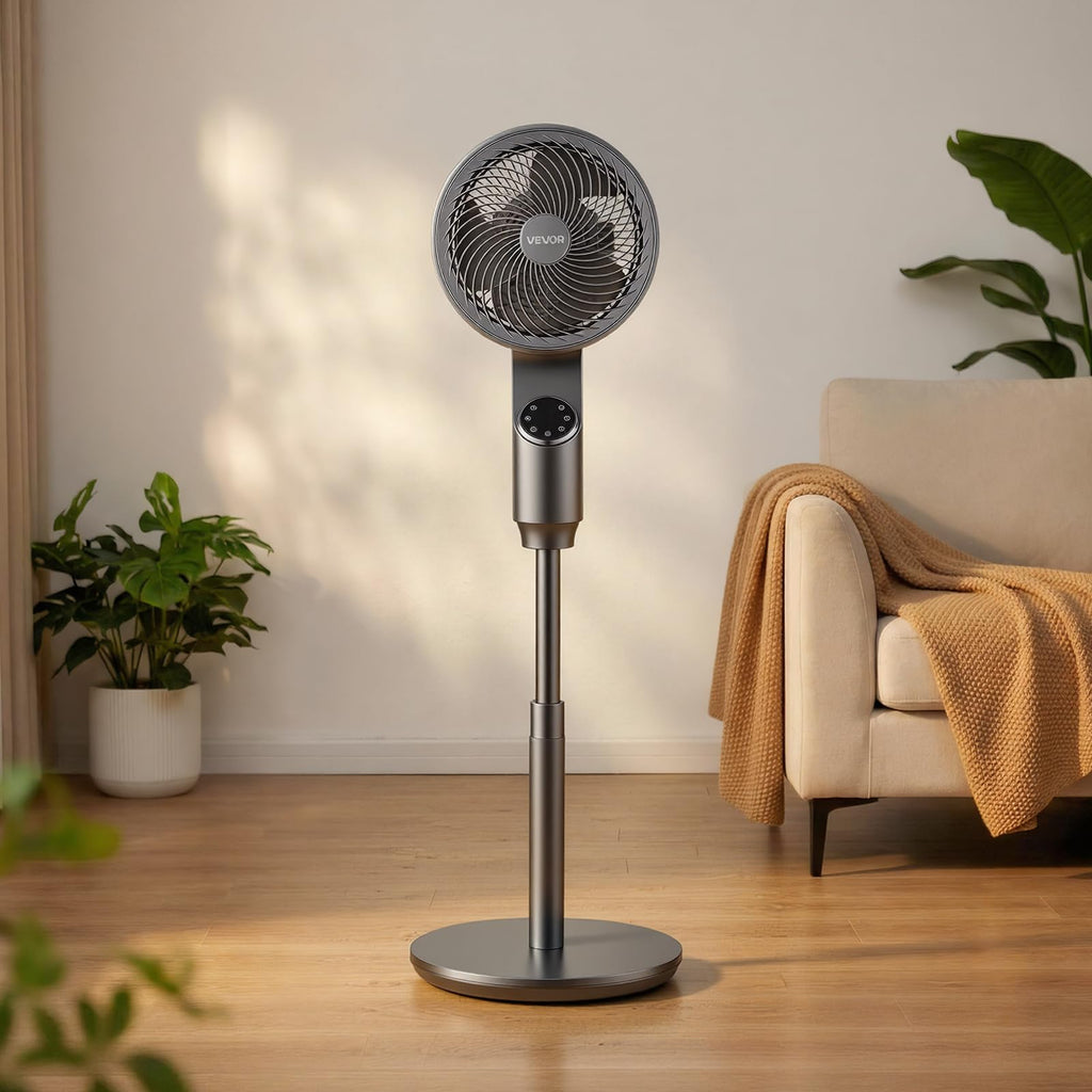 9-Inch Oscillating Pedestal Fan with Remote Control N23751