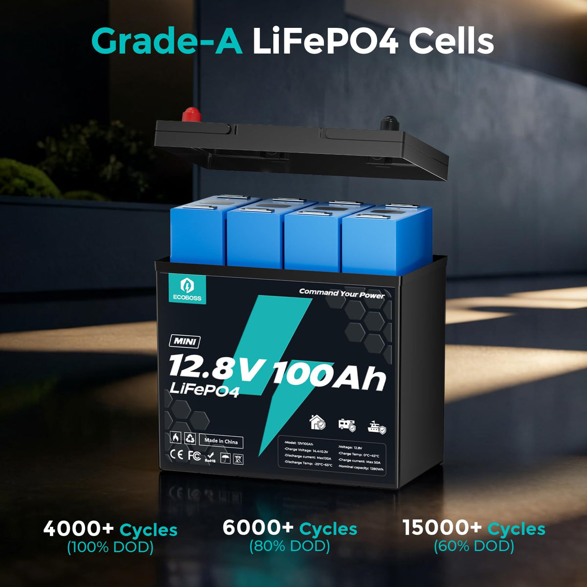 12V 100Ah Mini Lithium Battery D104707