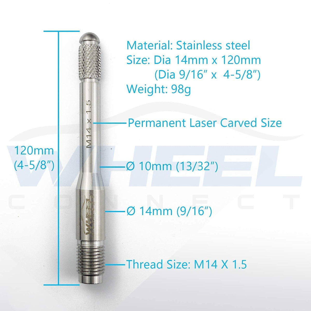 Stainless Steel Wheel Alignment Pin Set of 4 T1564