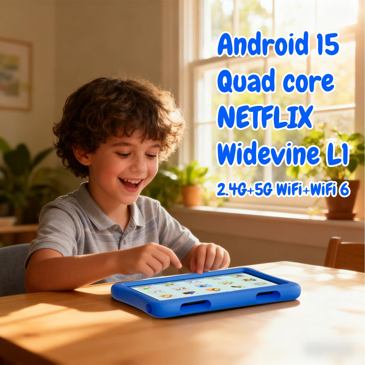 Kids Tablet 10 Inch Android 8GB RAM 32GB ROM Dual Camera 6000mAh with Case X876