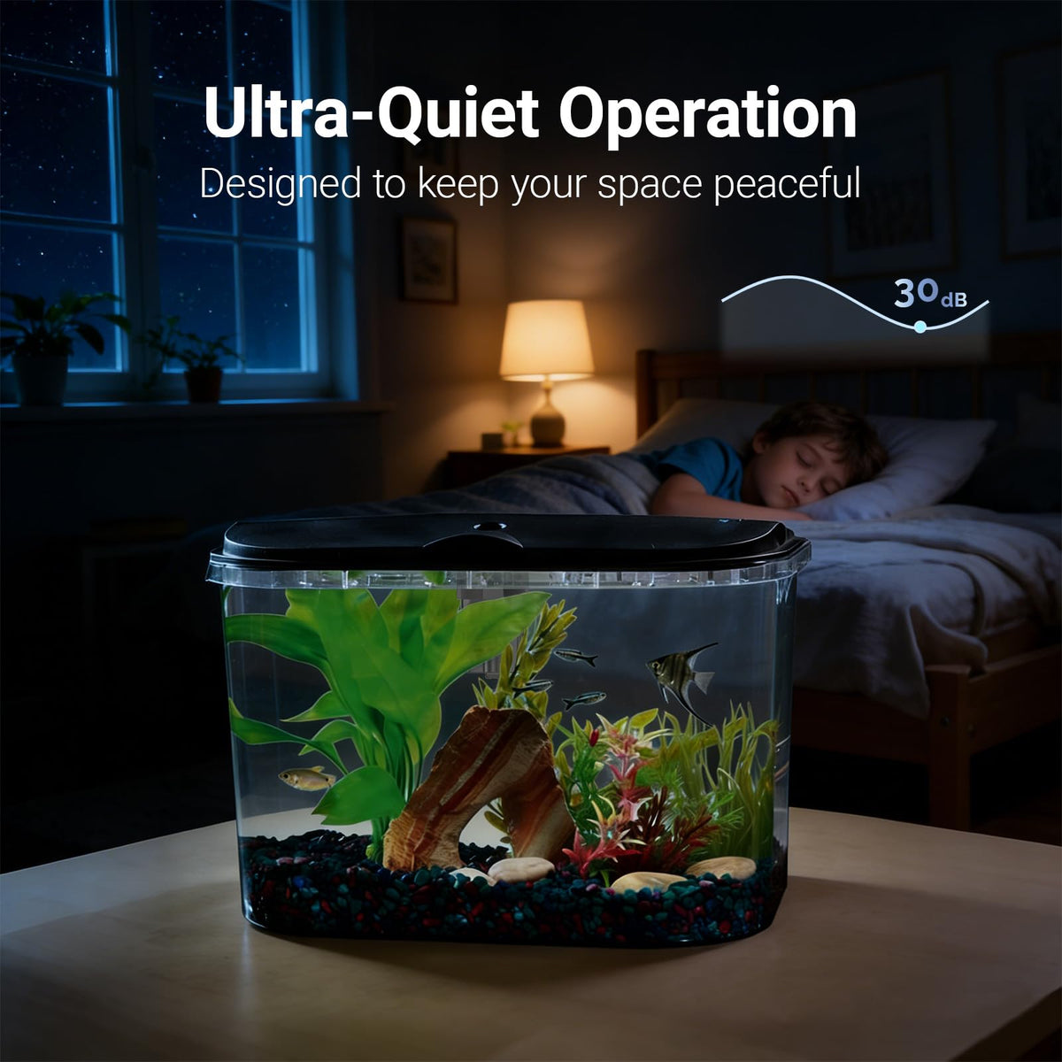 5-Gallon Aquarium Kit with LED Lighting and Power Filter R90165
