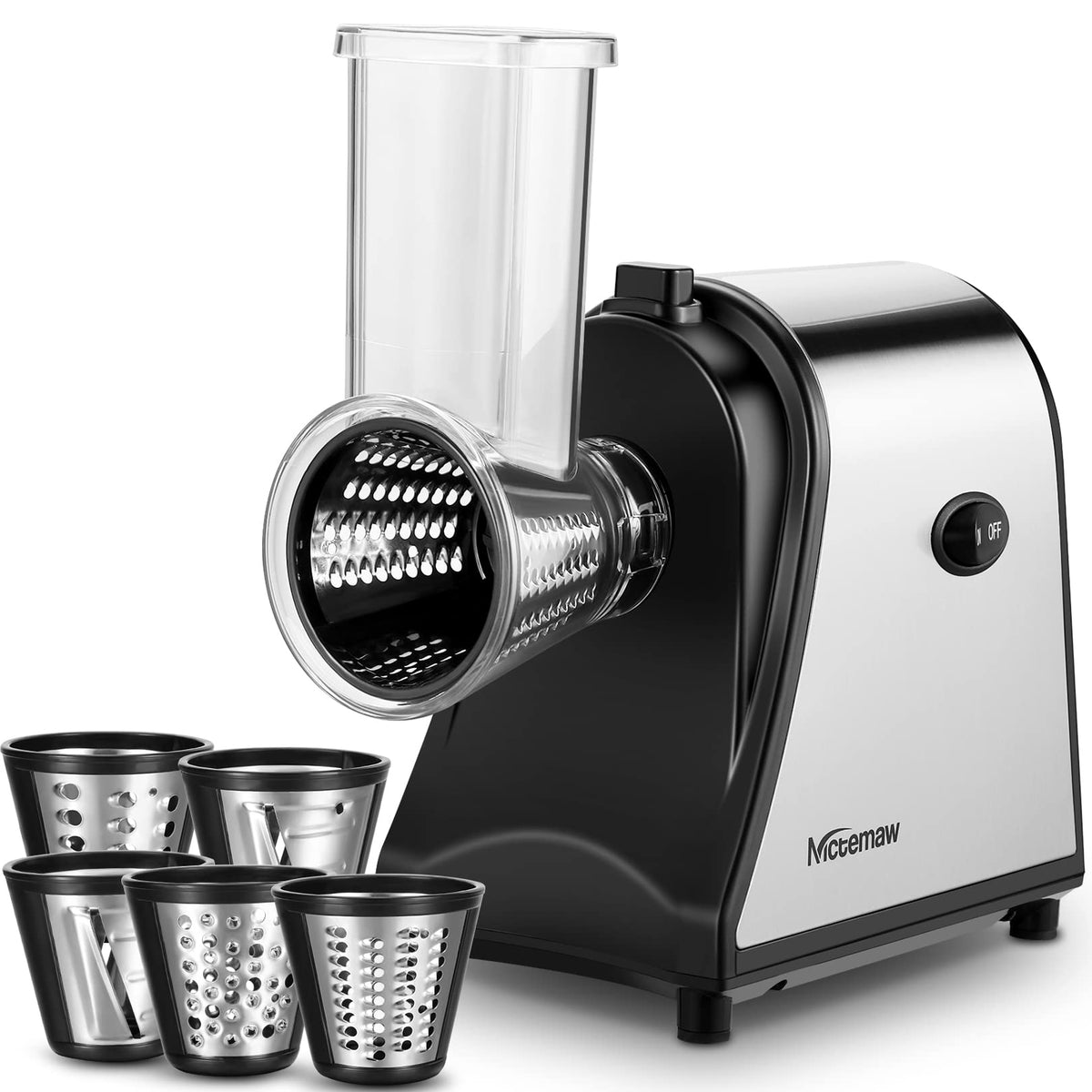 Electric Vegetable Cutter 500 W with 5 Cutting Drums O367877