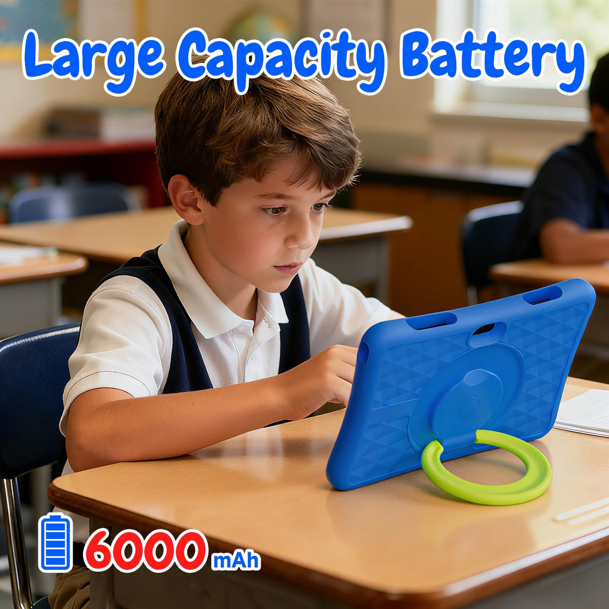 Kids Tablet 10 Inch Android 8GB RAM 32GB ROM Dual Camera 6000mAh with Case X876