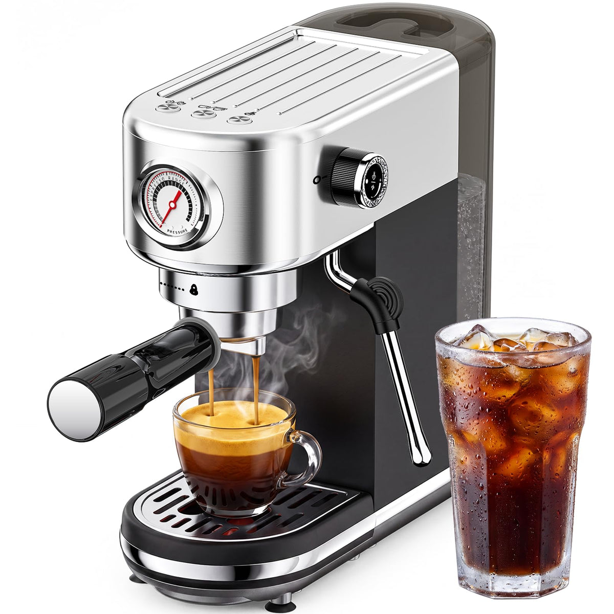 20 Bar Espresso Coffee Machine with Milk Frother G475