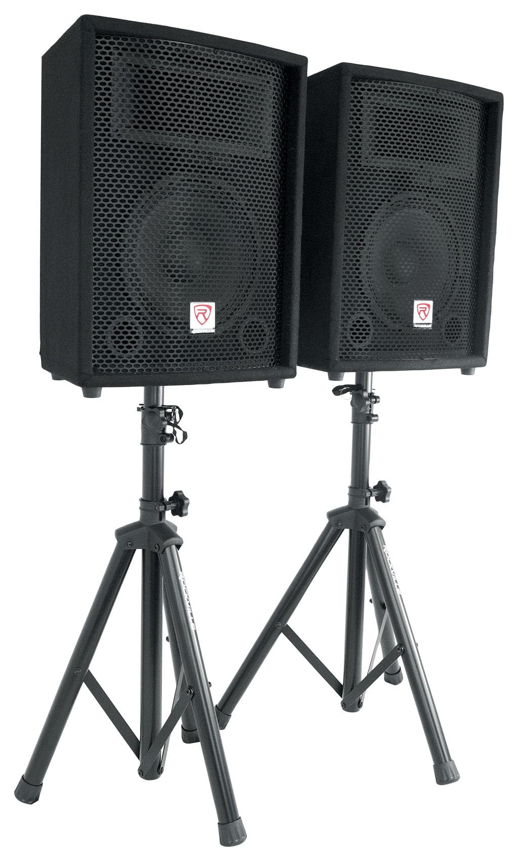 10" PA Speaker Pair with Mixer and Wireless Mics L5776