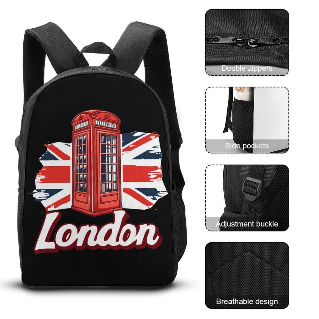 Backpack with Lunch Box Pencil Case M3889