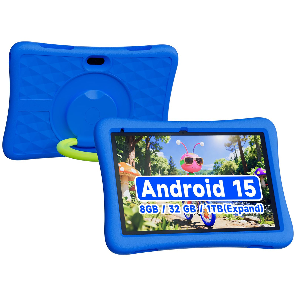 Kids Tablet 10 Inch Android 8GB RAM 32GB ROM Dual Camera 6000mAh with Case X876