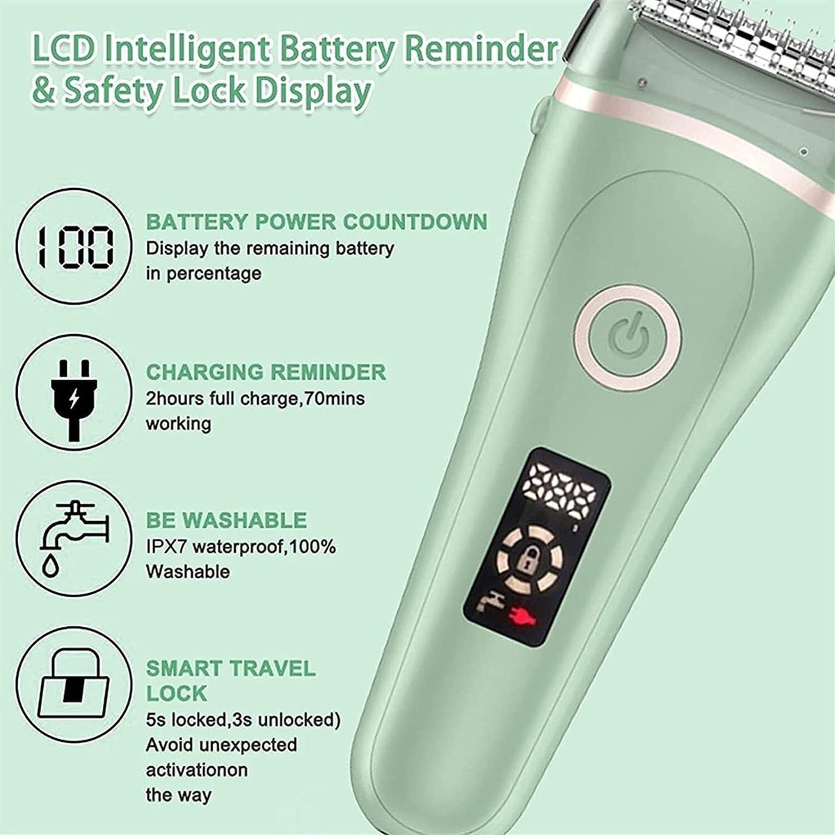 Wet & Dry Cordless Rechargeable Epilator Y40344
