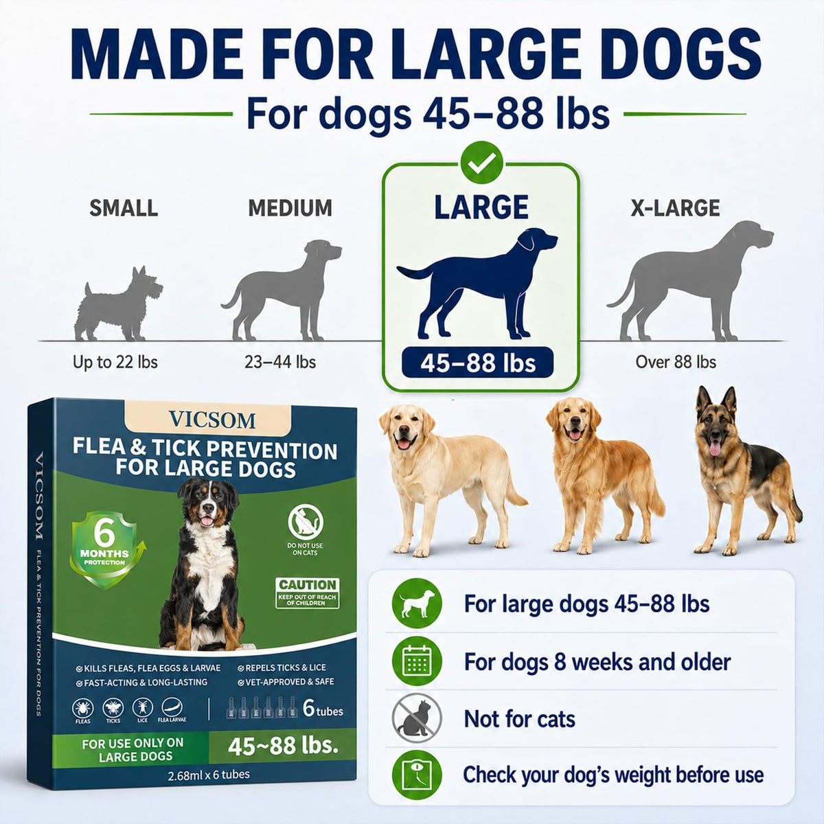 Flea and Tick Prevention for Large Dogs K23337