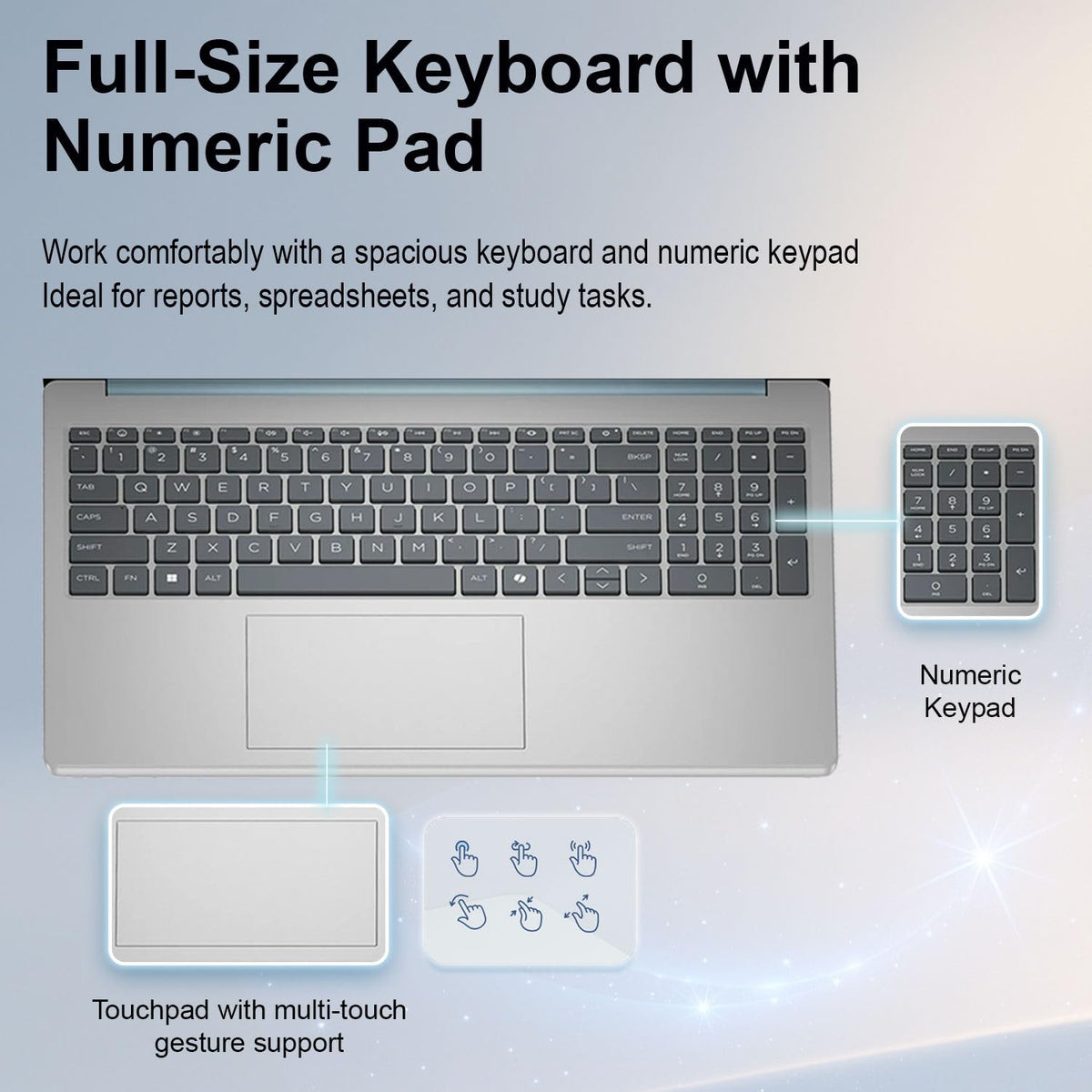 15.6" FHD Touchscreen Laptop Intel Core i3 8GB 256GB SSD I836698