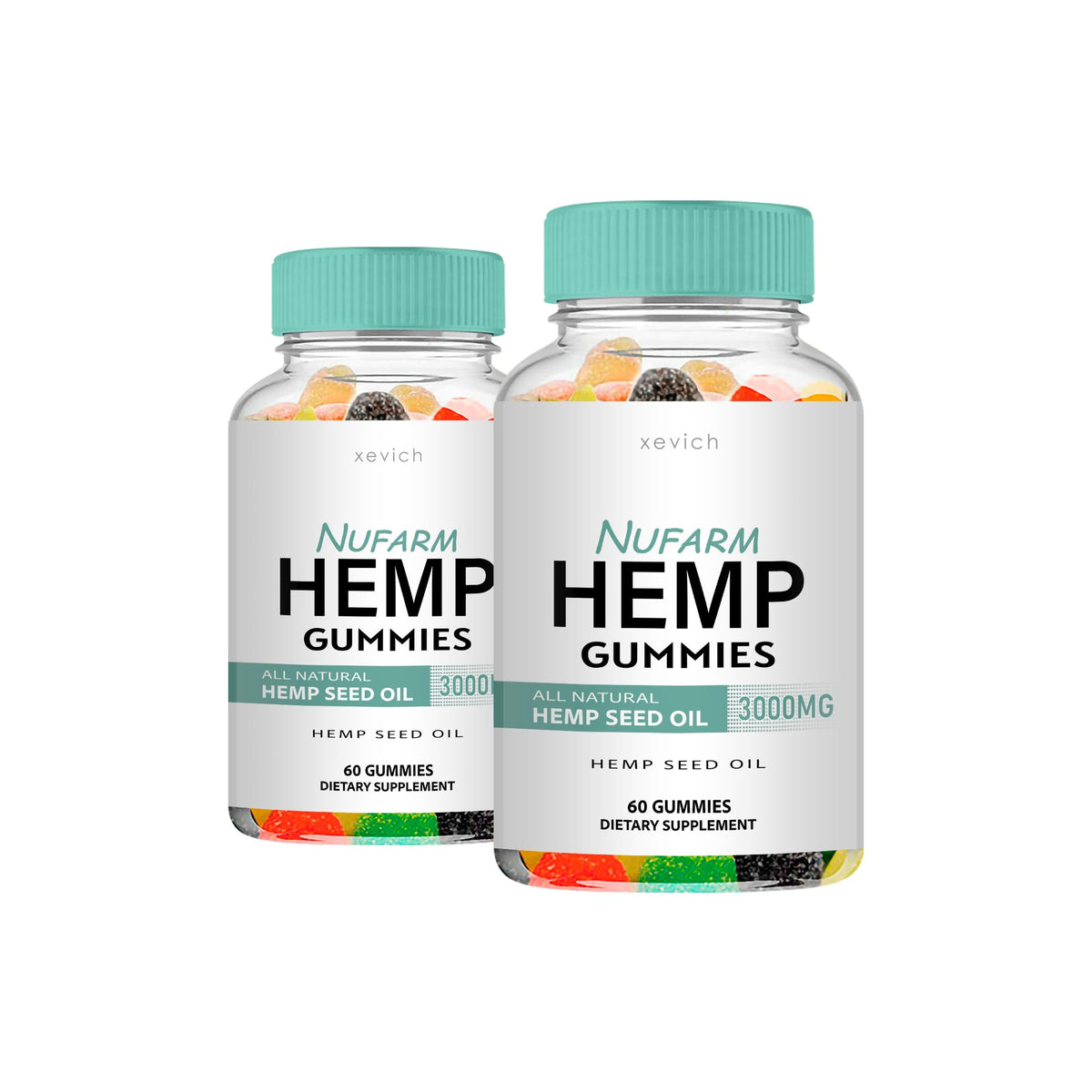 Hemp Gummies 2 Pack 120 Gummies J4051